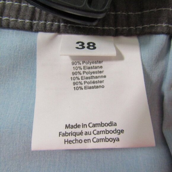 O'Neill Hybrid Light Blue Shorts Mens Size 38 Zip Pocket New Flaws Read - Picture 8 of 12